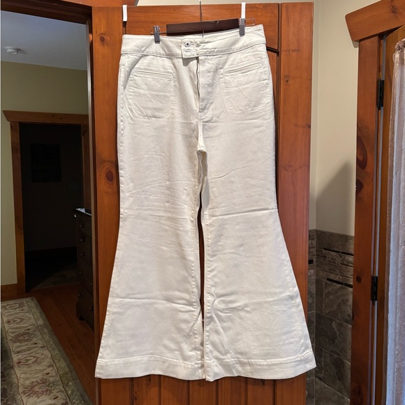 ryegrass Denim - Ryegrass Women's White Flared Jeans